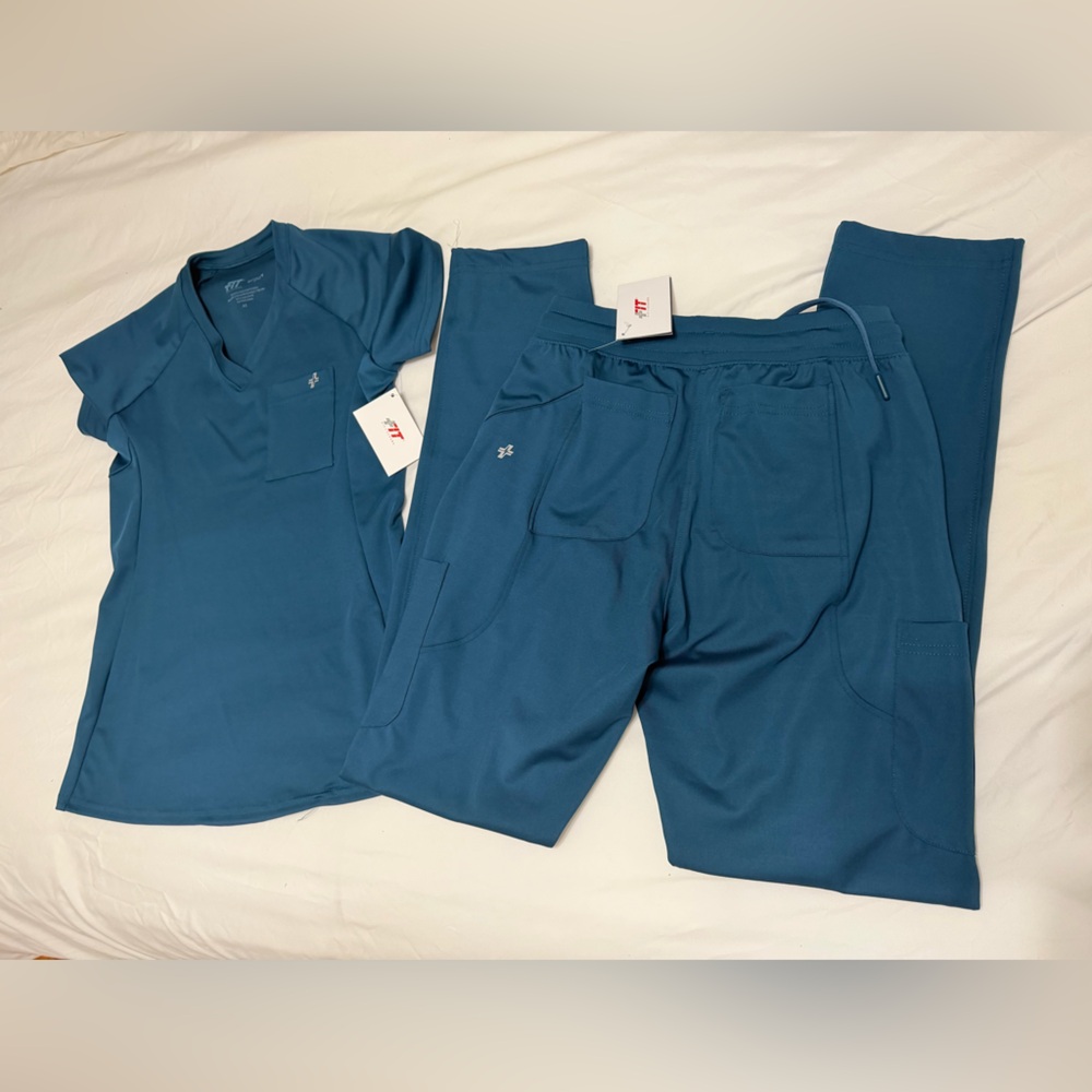 Women's Blue V-Neck T-Shirt